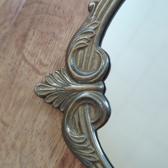 Vintage Solid Brass Unicorn Mirror - Picture 6 of 7